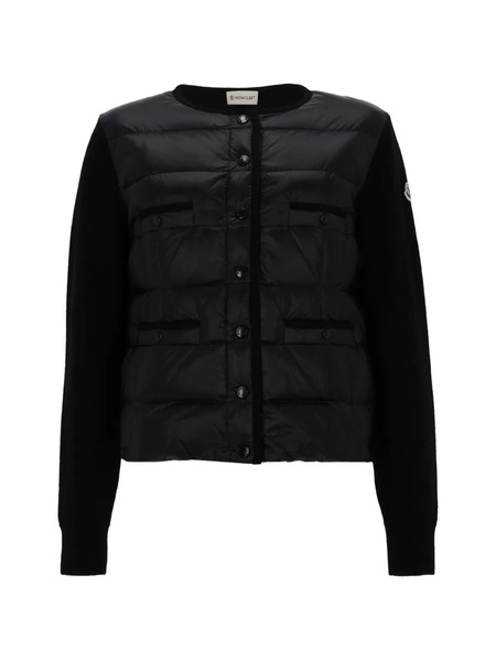  Moncler Quilted Long-sleeved Jacket - Black 