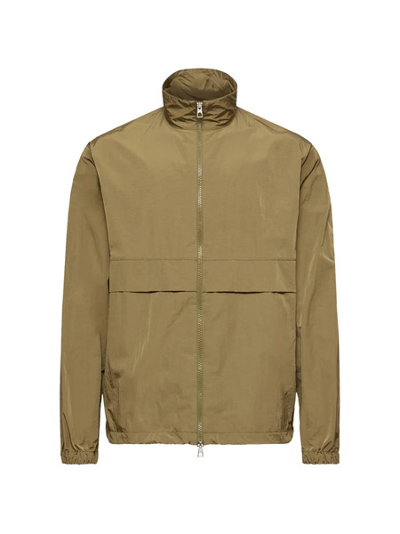  Moncler Rastaban Zip Front Coat - Green 