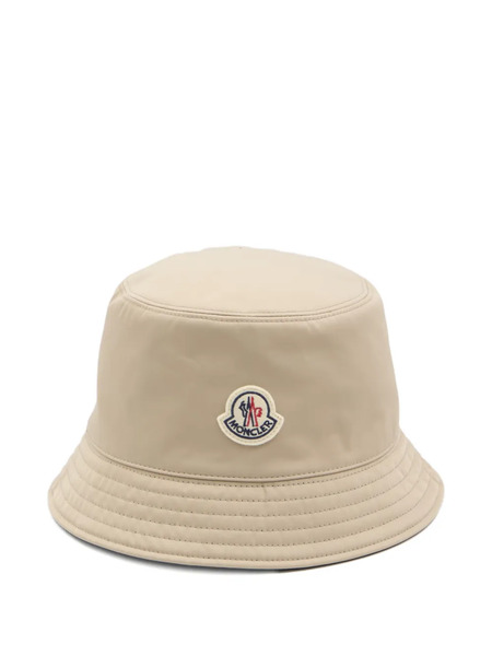  Moncler Reversible Logo-patch Bucket Hat - Neutrals 