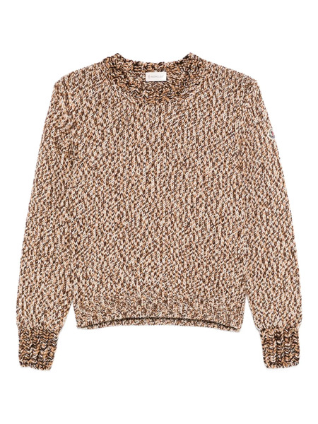 Moncler Speckled Crew-neck Jumper - Brown 