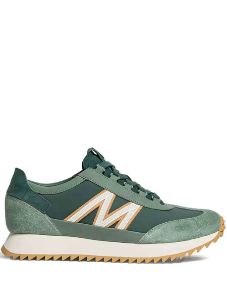  Moncler Suede-panelled Sneakers - Green 