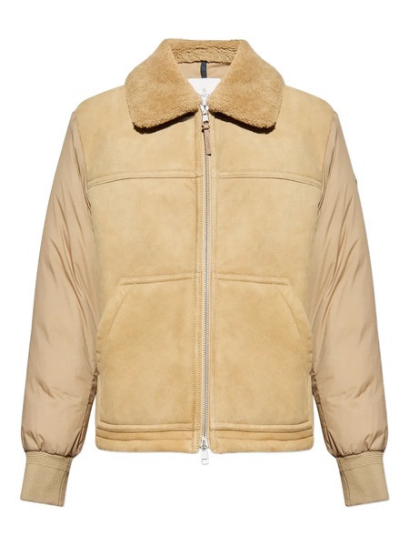  Moncler Tonnay Shearling Padded Jacket - Neutrals 