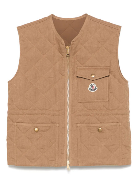  Moncler Vigny Gilet - Brown 