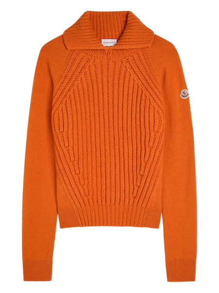 Moncler Virgin Wool Blend Sweater - Orange 