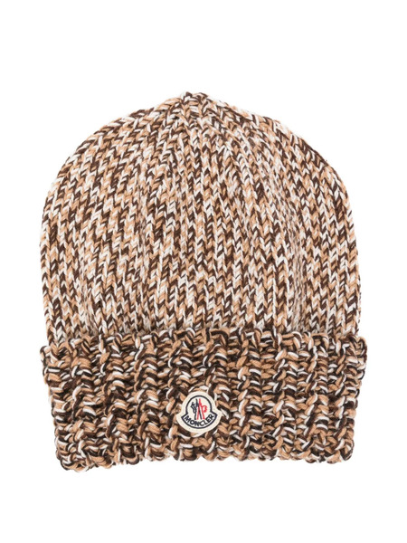  Moncler Wool Beanie - Brown 