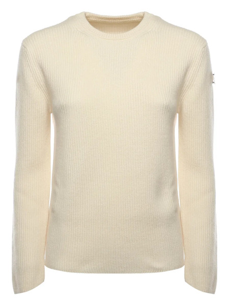  Moncler X Jil Sander Logo-patch Sweater - Neutrals 