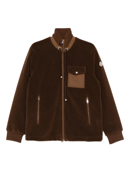  Moncler Zip-up Cardigan - Brown 