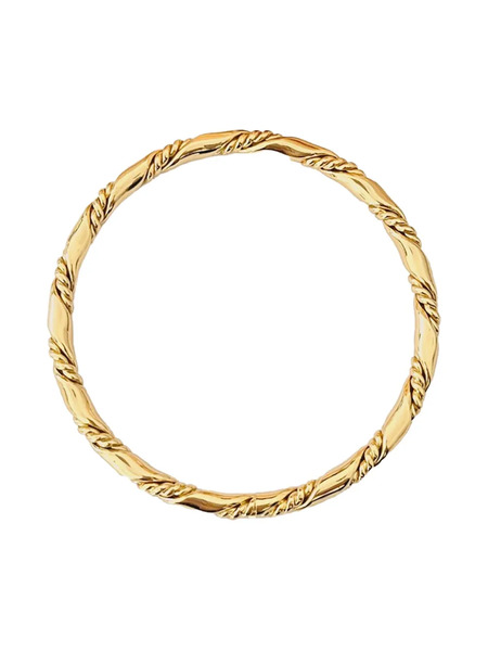  Monet Pre-owned 1970 Twisted Bangle - Gold 