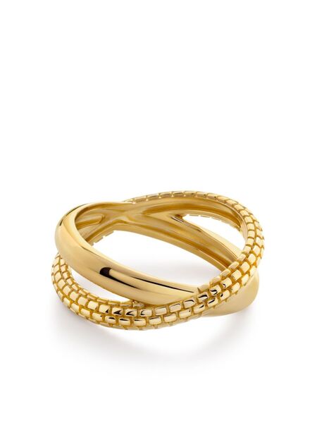  Monica Vinader Heirloom Crossover Ring - Gold 