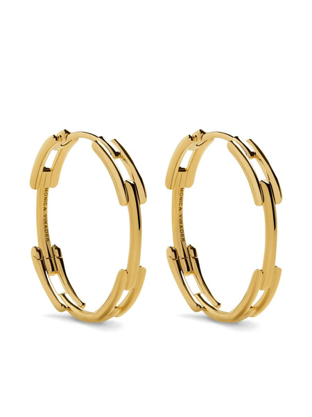 Monica Vinader Medium Link Earrings - Gold 