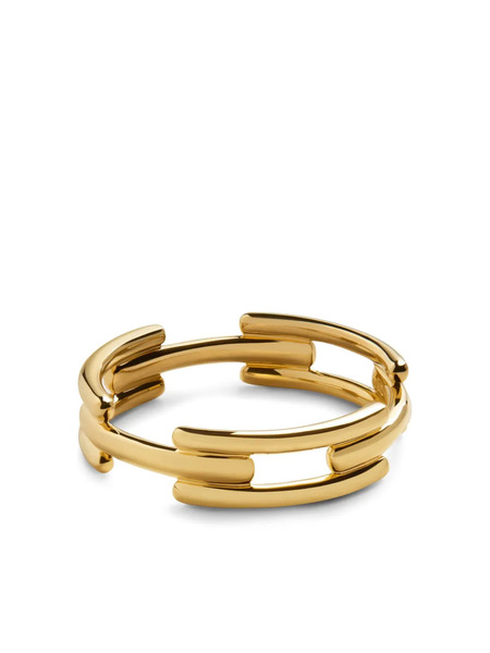 Monica Vinader Signature Link Stacking Ring - Gold 