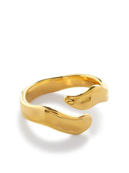  Monica Vinader The Wave Open Ring - Gold 