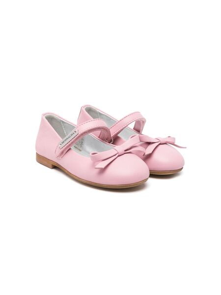  Monnalisa Bow-detail Ballet Flats - Pink 