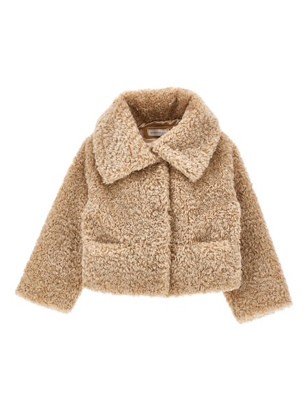  Monnalisa Cropped Jacket - Neutrals 