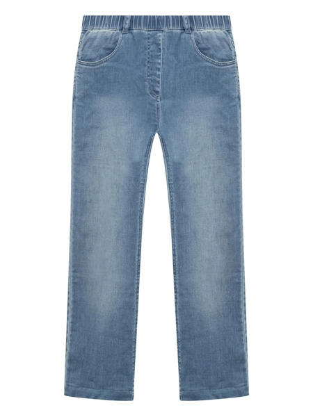  Monnalisa Elasticated Denim Jeans - Blue 