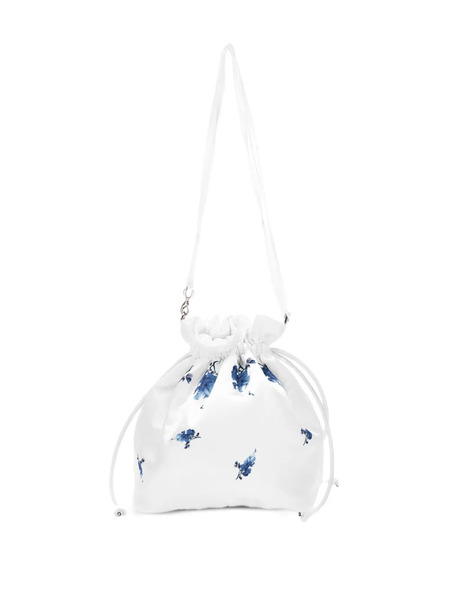  Monnalisa Floral Drawstring Bag - White 