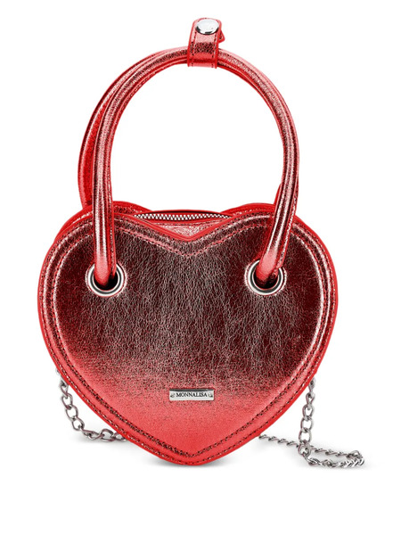  Monnalisa Heart-shaped Shoulder Bag - Red 