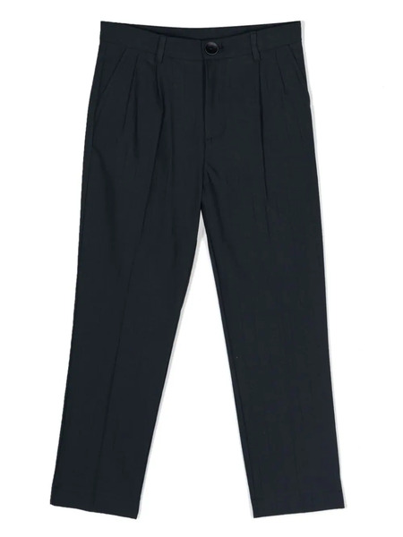  Monnalisa Pinstripe-pattern Cotton Trousers - Blue 
