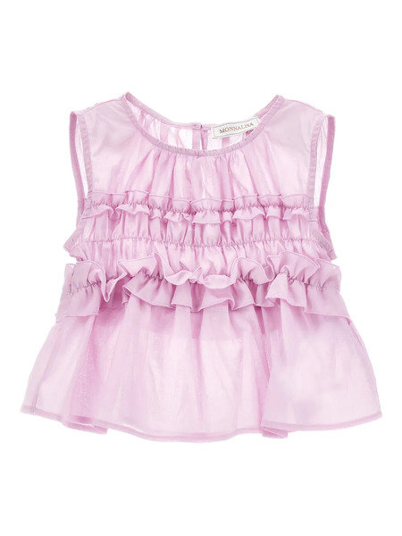  Monnalisa Ruffled Top - Pink 