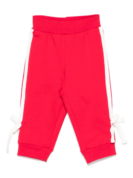  Monnalisa Side-stripe Track Pants - Red 