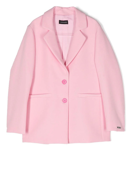  Monnalisa Single-breasted Tailored Jacket - Pink 