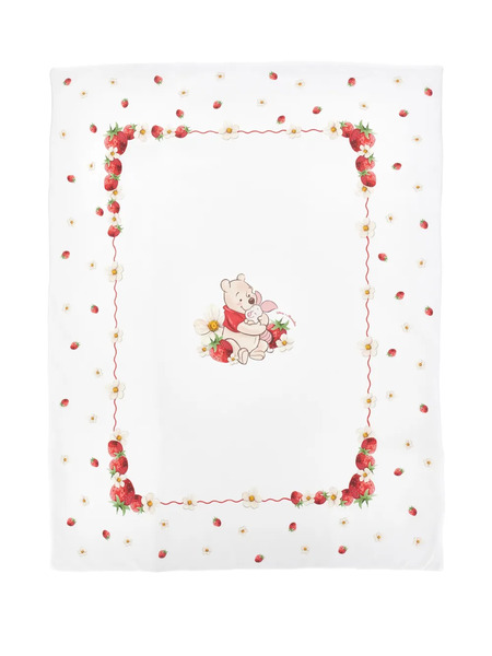  Monnalisa Strawberry-print Blanket - White 