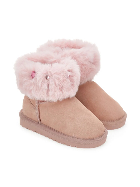  Monnalisa Suede Boots - Pink 