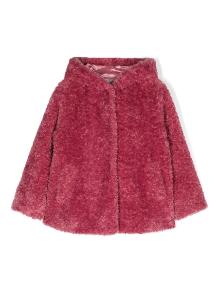  Monnalisa Teddy Single-breasted Jacket - Pink 