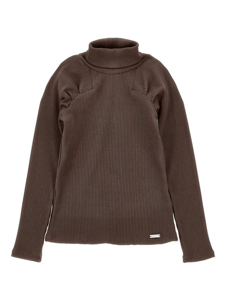  Monnalisa Turtleneck Sweater - Brown 