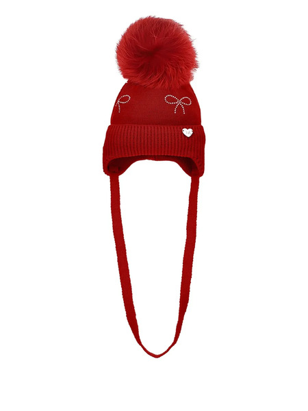  Monnalisa Wool Beanie - Red 
