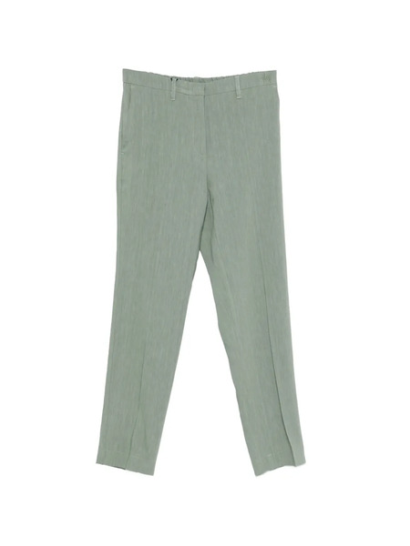  Monochrome Straight Trousers - Green 