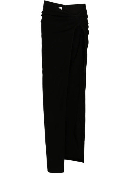  Mônot Asymmetric Side-slit Skirt - Black 