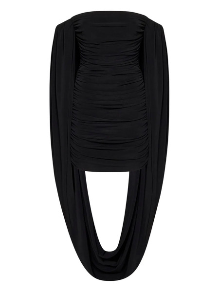  Mônot Draped Ruched Top - Black 