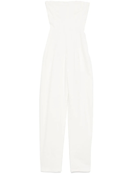  Mônot Strapless Denim Jumpsuit - White 