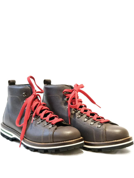 Monpiz Lace-up Leather Boots - Brown 