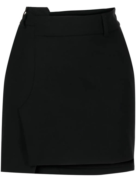  Monse Asymmetric Mini Skirt - Black 