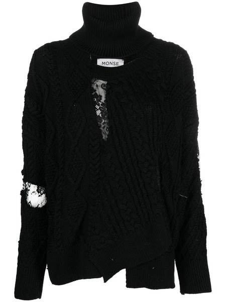  Monse Cable-knit Jumper - Black 