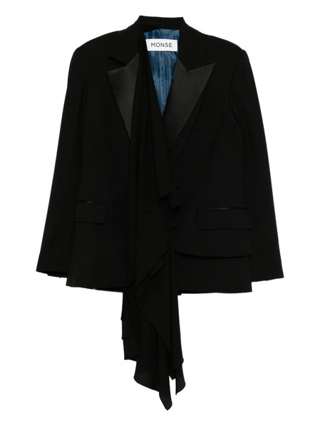  Monse Cascade Blazer - Black 