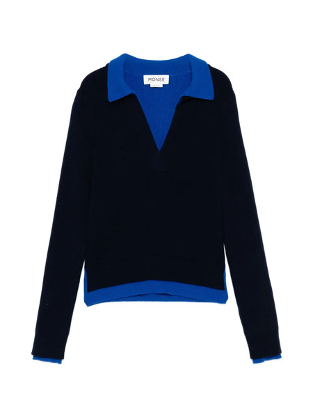  Monse Double Layer Knitted Jumper - Black 