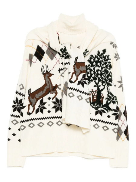  Monse Fair Isle Jumper - Neutrals 