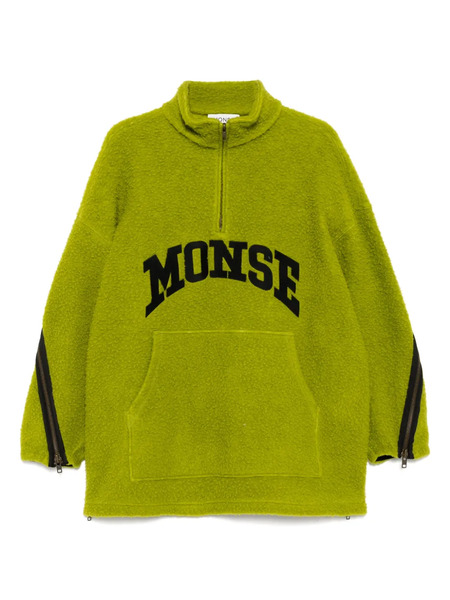  Monse Fleece Half-zip Sweatshirt - Green 