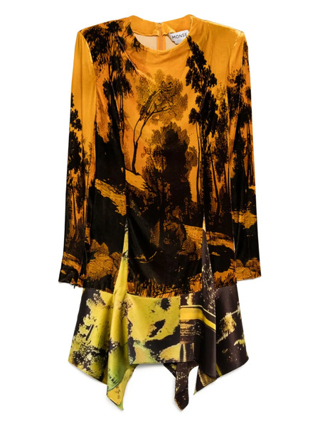  Monse Graphic-print Dress - Orange 