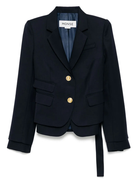  Monse Layered Blazer - Blue 