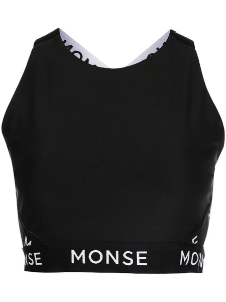  Monse Logo-print Performance Top - Black 