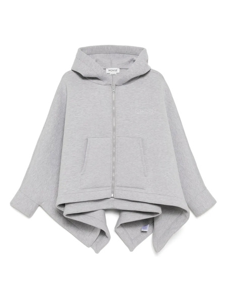  Monse Zip Fastening Poncho - Grey 
