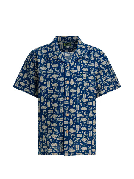  Montbell Buttoned Pattern Shirt - Blue 