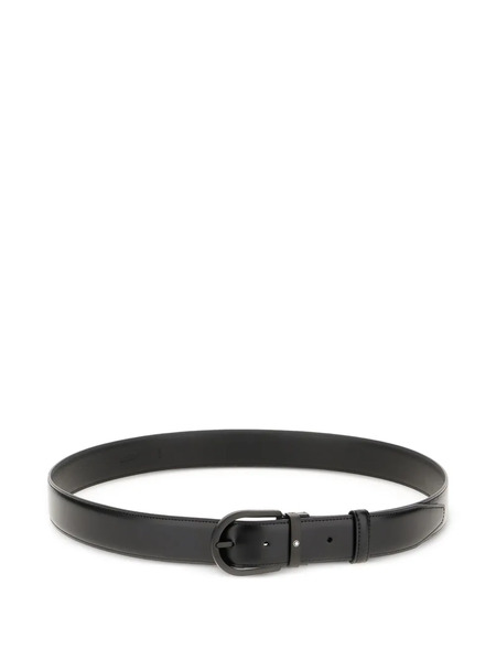  Montblanc Leather Belt - Black 