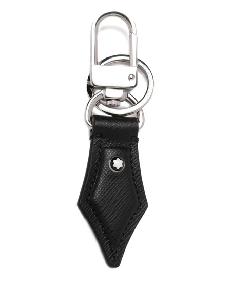  Montblanc Leather Keyring - Black 