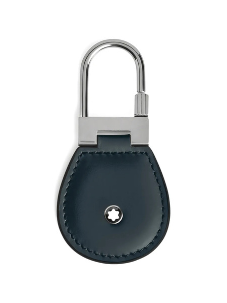  Montblanc Logo-plaque Keyring - Blue 