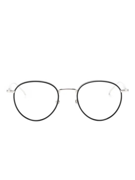  Montblanc Oval-frame Glasses - Black 
